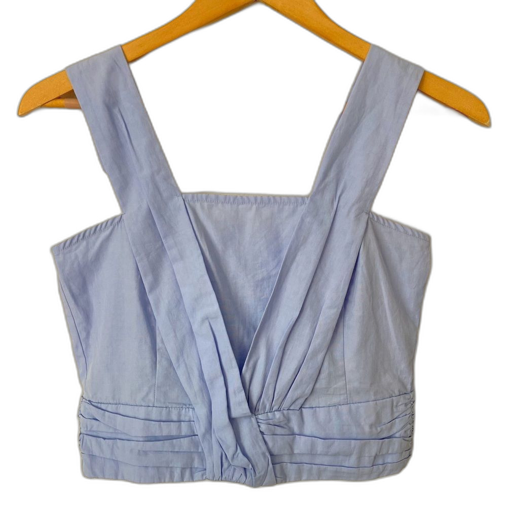 Zara Baby Blue Crop Top